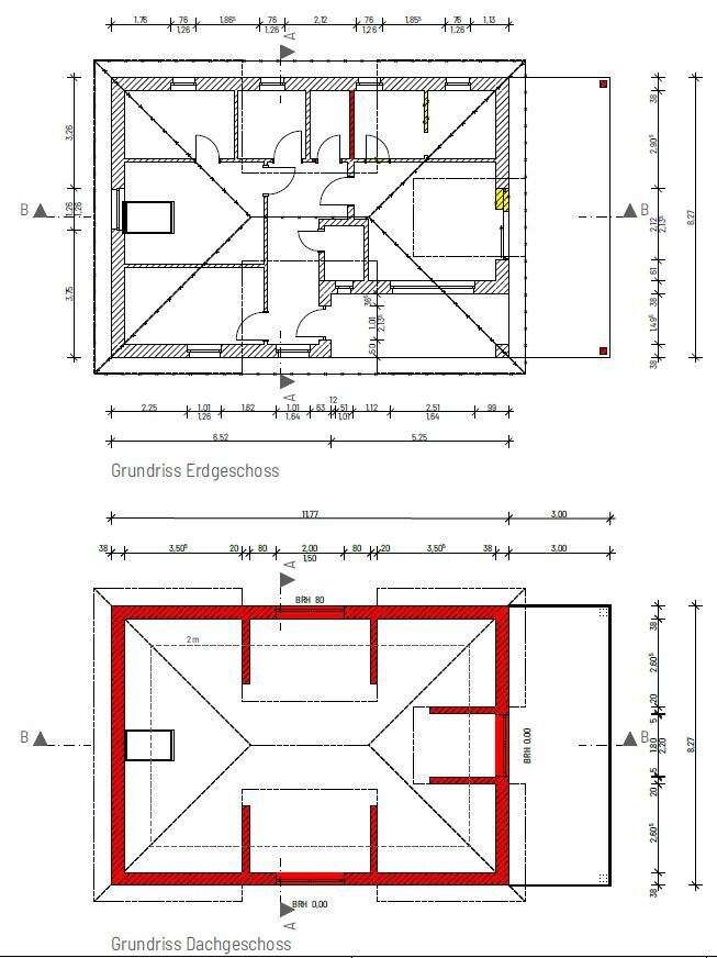 Grundriss Planung EG und DG