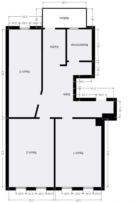 Grundriss 2.OG WE6