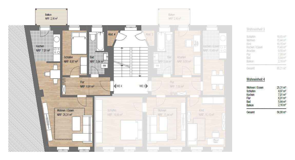 Grundriss WE 4