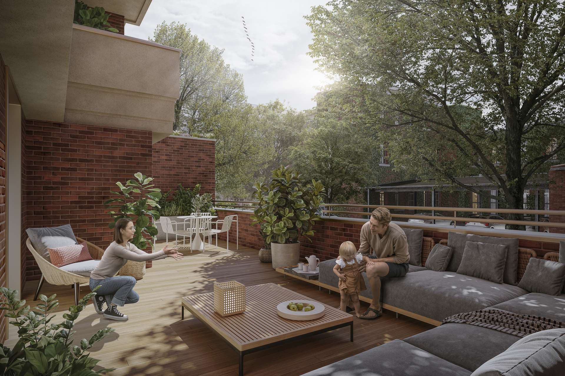Visualisierung Balkon/Terrasse