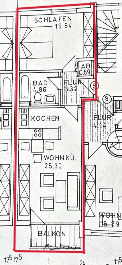Grundriss We 10.8 2. OG rechts 