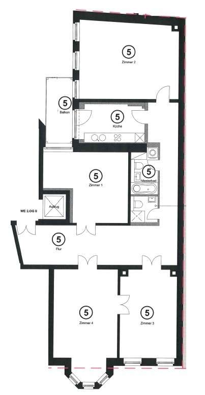 Grundriss WE5