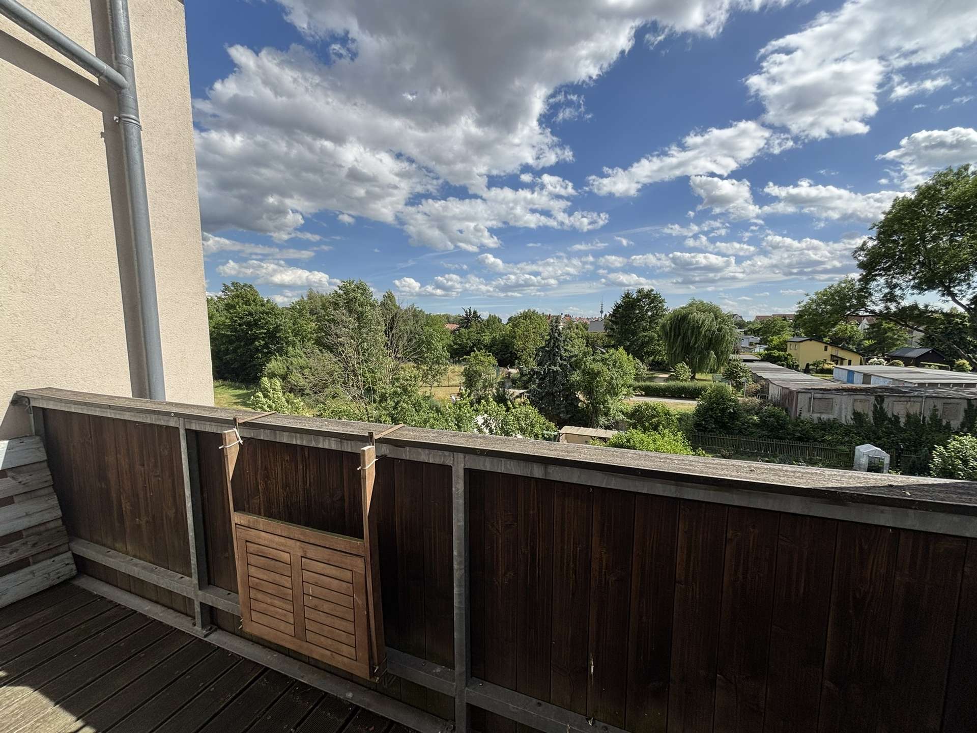 Blick vom Balkon