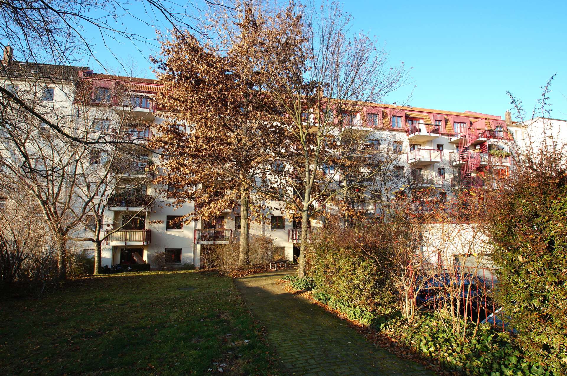 rückseitige Objektansicht