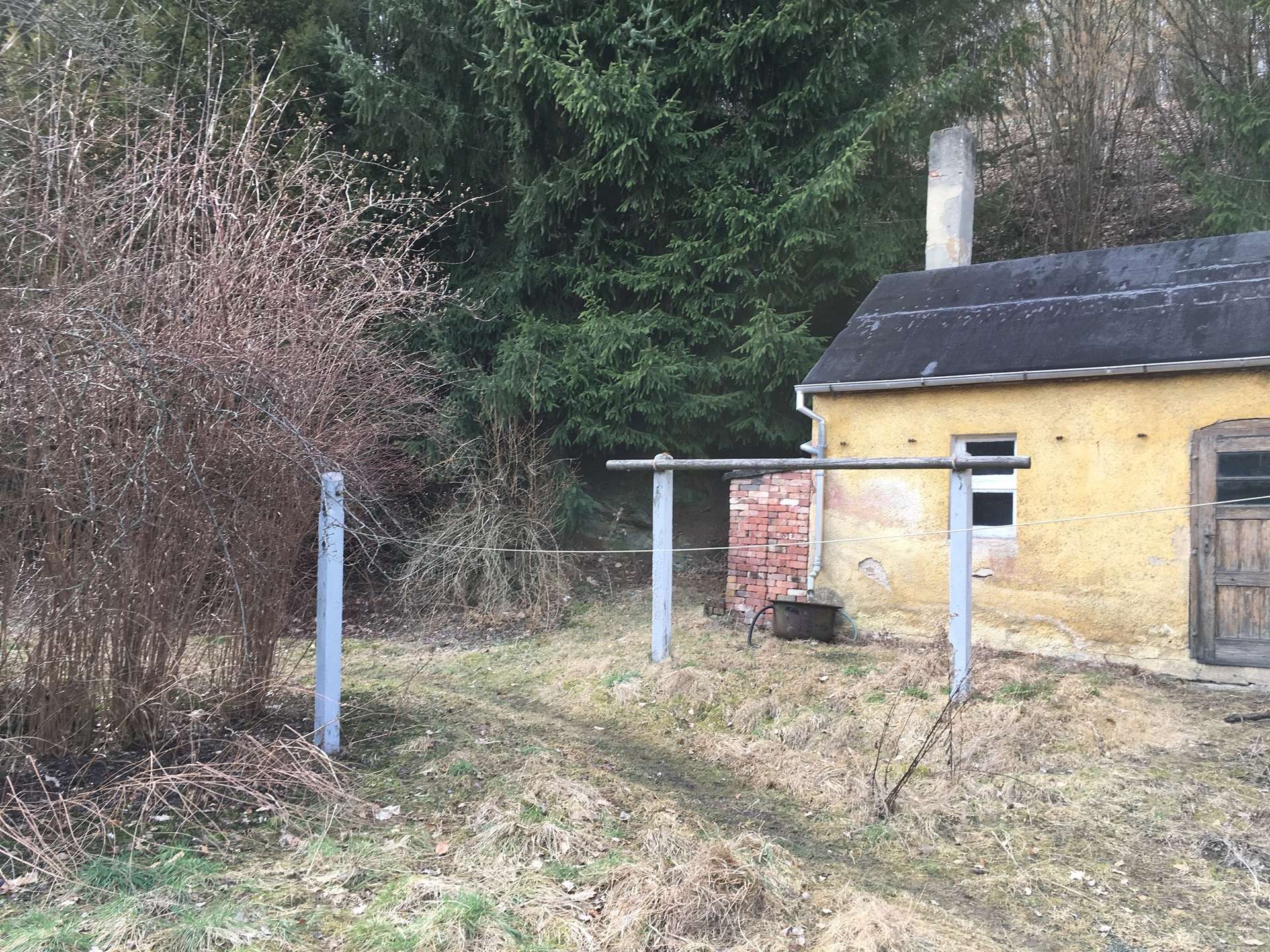 Garten mit Nebengelass