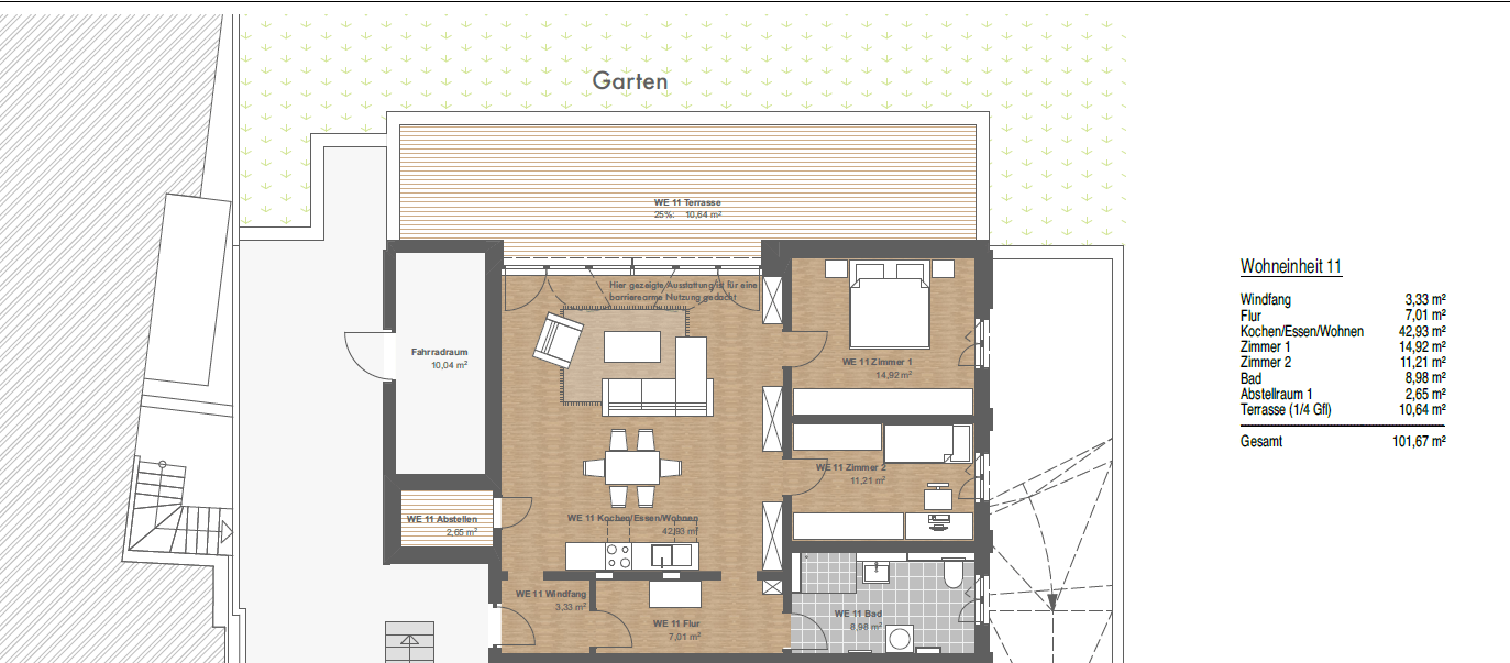 Grundriss WE 11