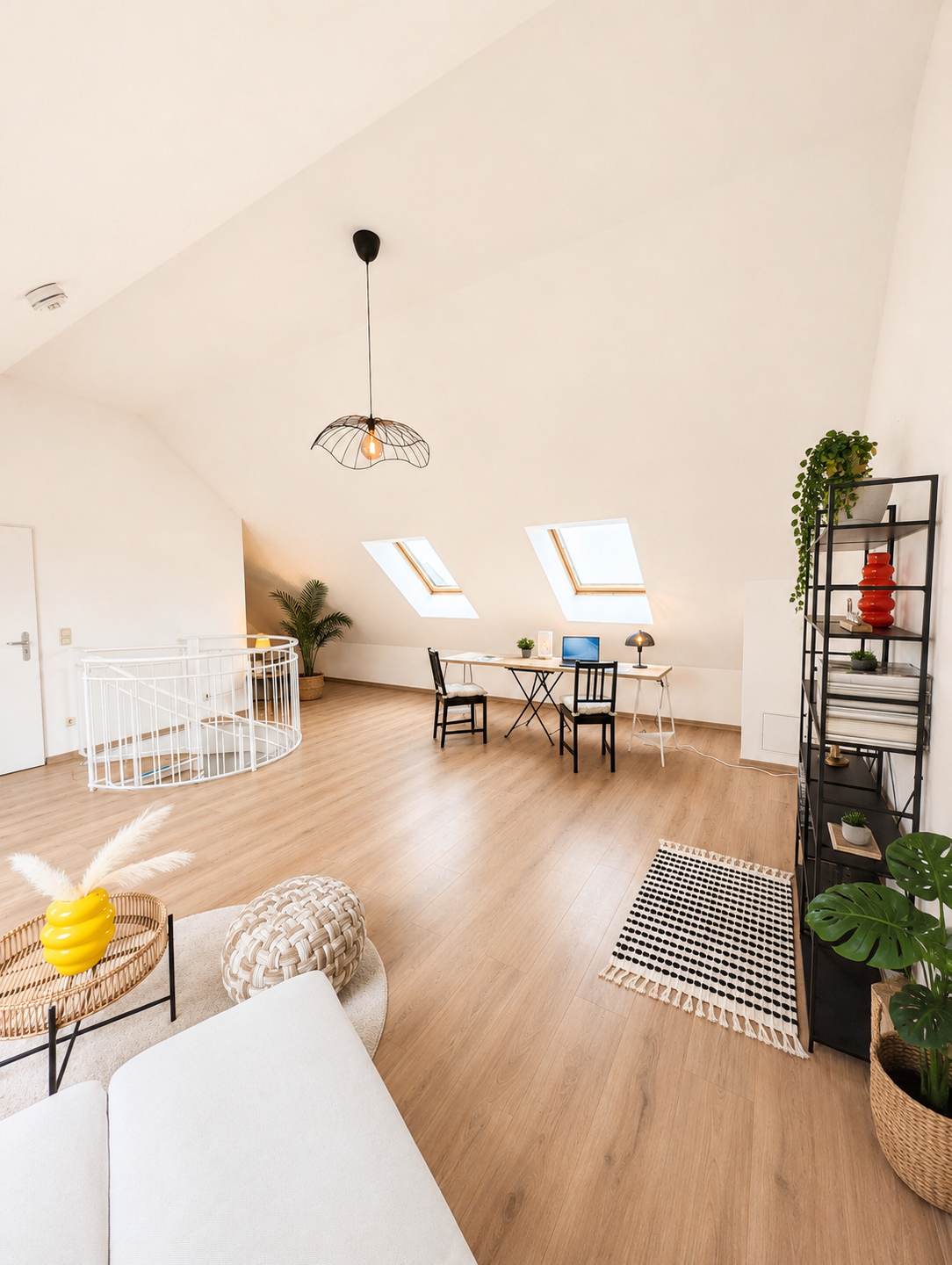 Loft mit Arbeitsbereich
