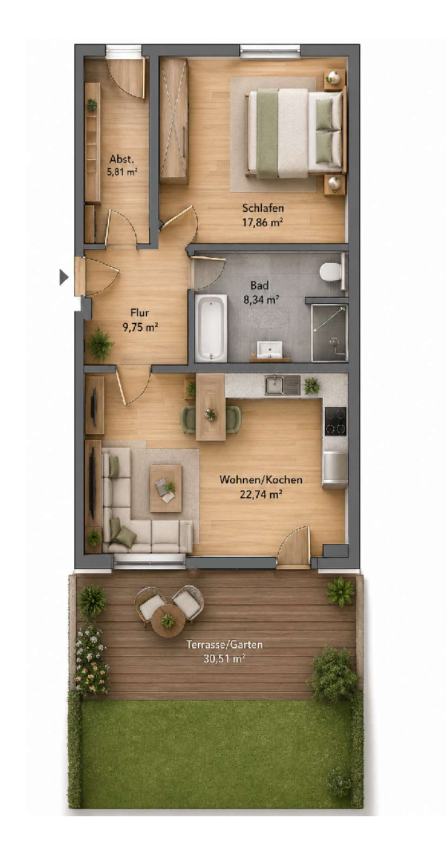 Grundriss WE57