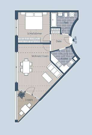 Grundriss WE 3
