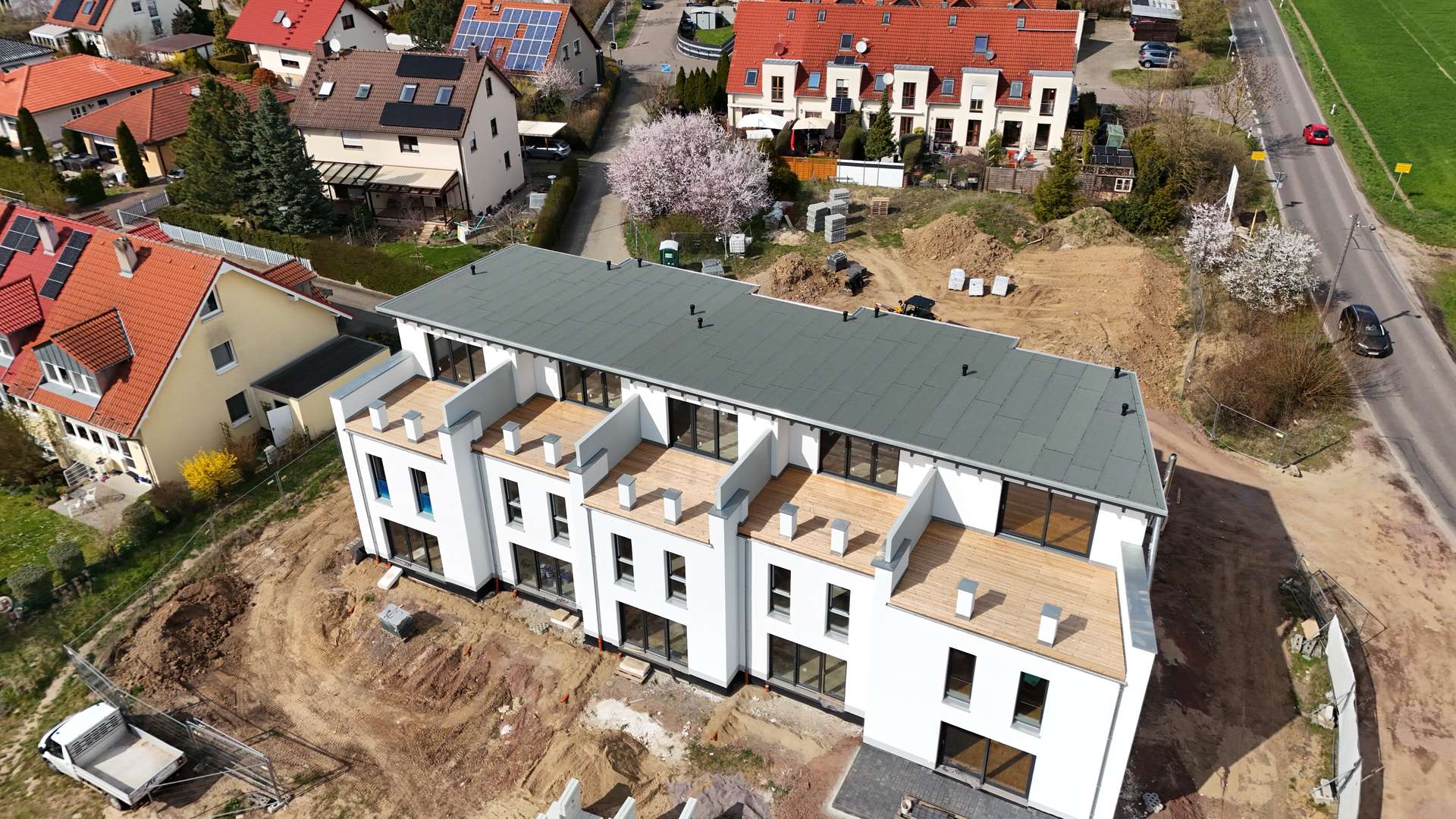 Baufortschritt Haus 1 April 2025