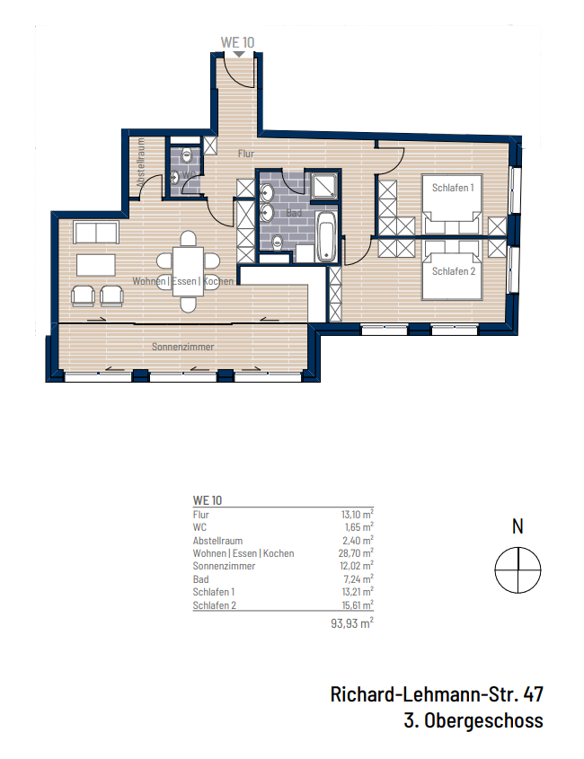 Grundriss WE 10.1