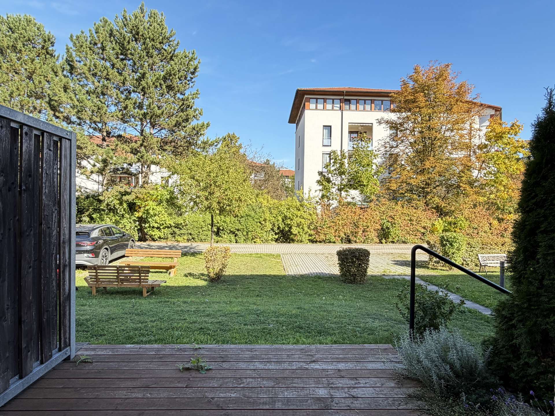 Blick auf die Terrasse