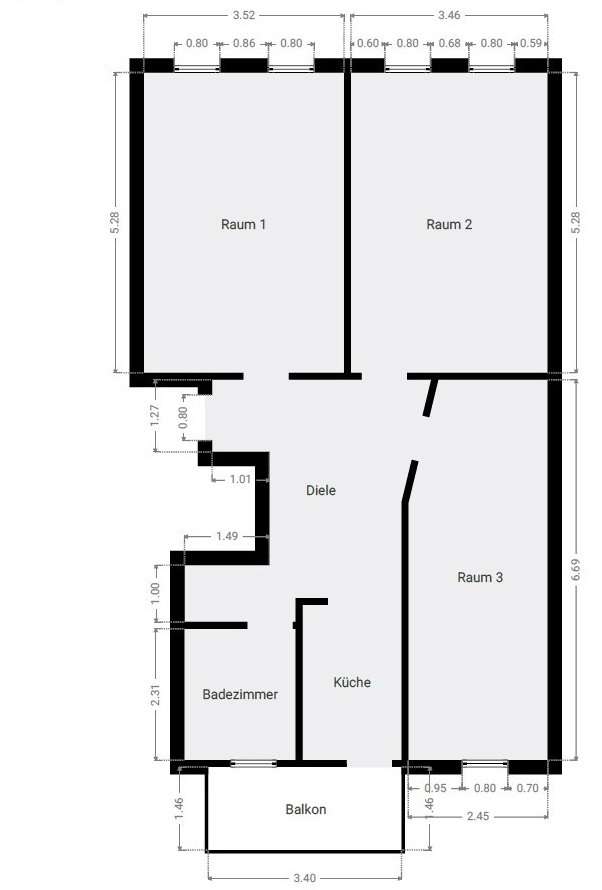 Grundriss EG WE1