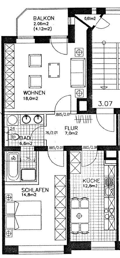 Grundriss WE7