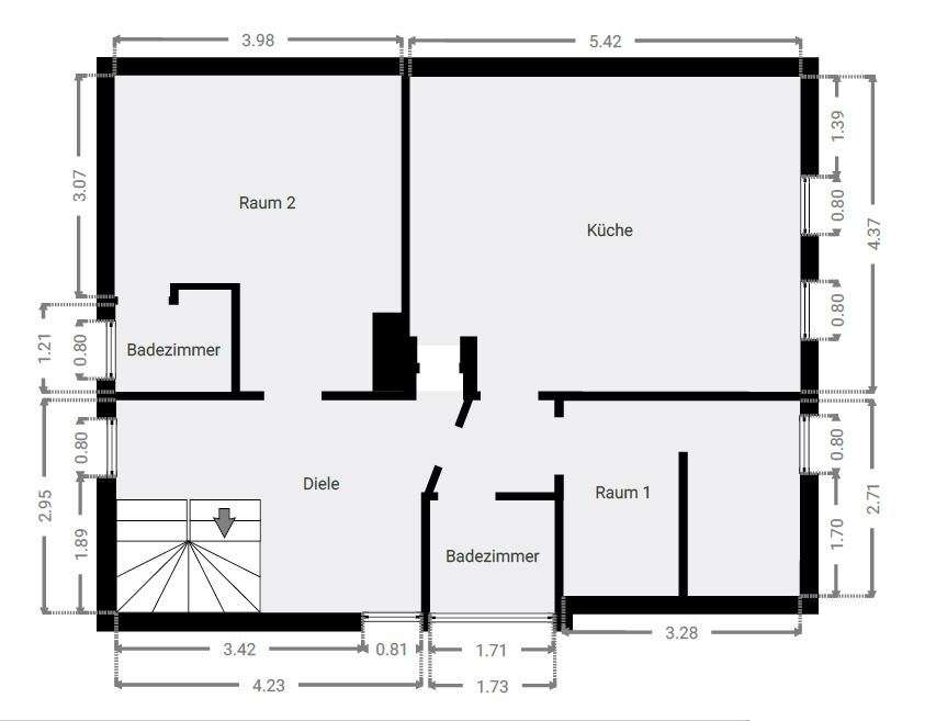 Grundriss OG Vorderhaus