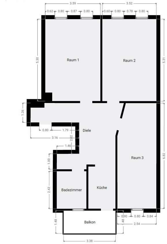 Grundriss 2.OG WE6