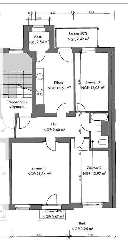 Grundriss WE 5