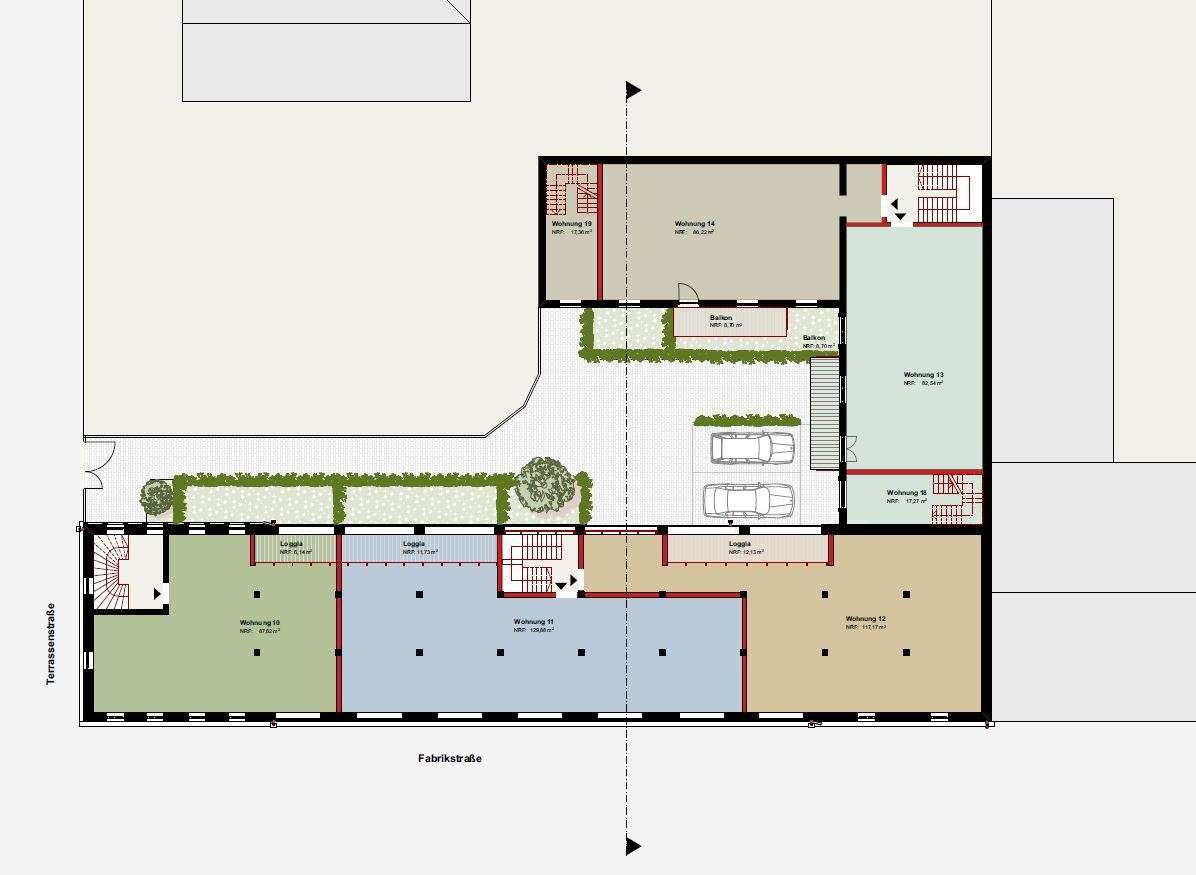 Planung 2 Obergeschoss