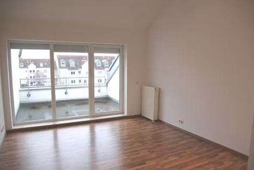 Wohnzimmer mit Dachterrasse 