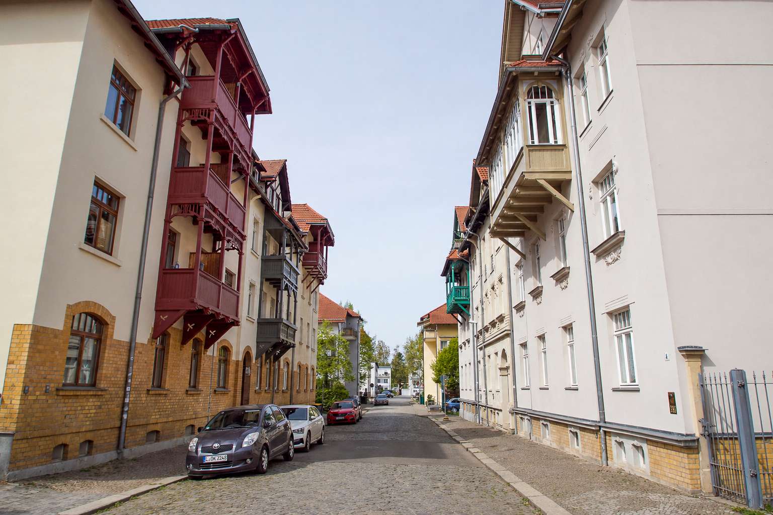 Blick in die Wöllnerstraße