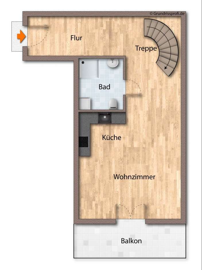 Grundriss untere Ebene