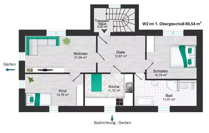 Grundriss WE2