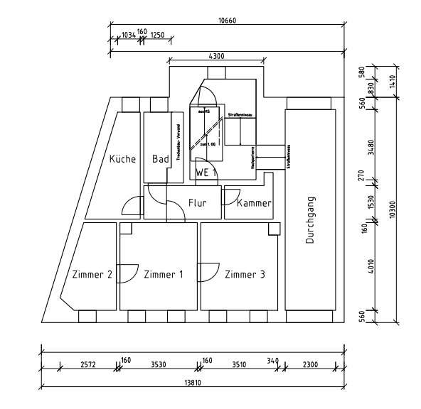 Grundriss Regelgeschoss