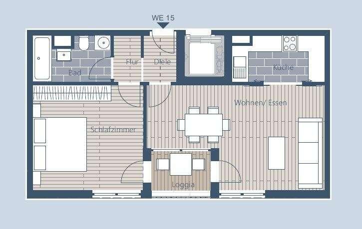 Grundriss WE 15