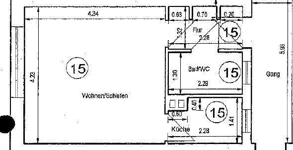 Grundriss WE15
