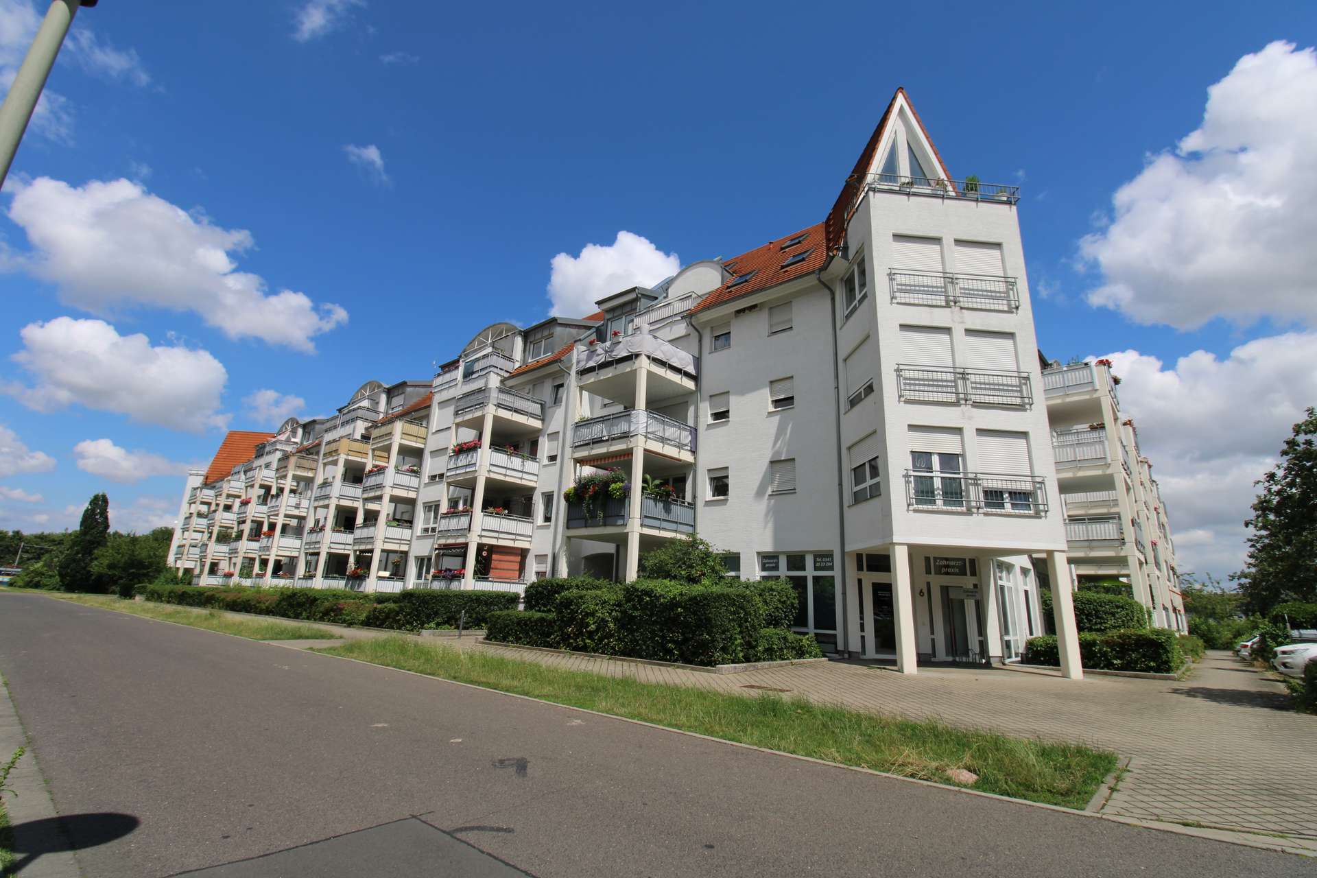 Frontale Hausansicht