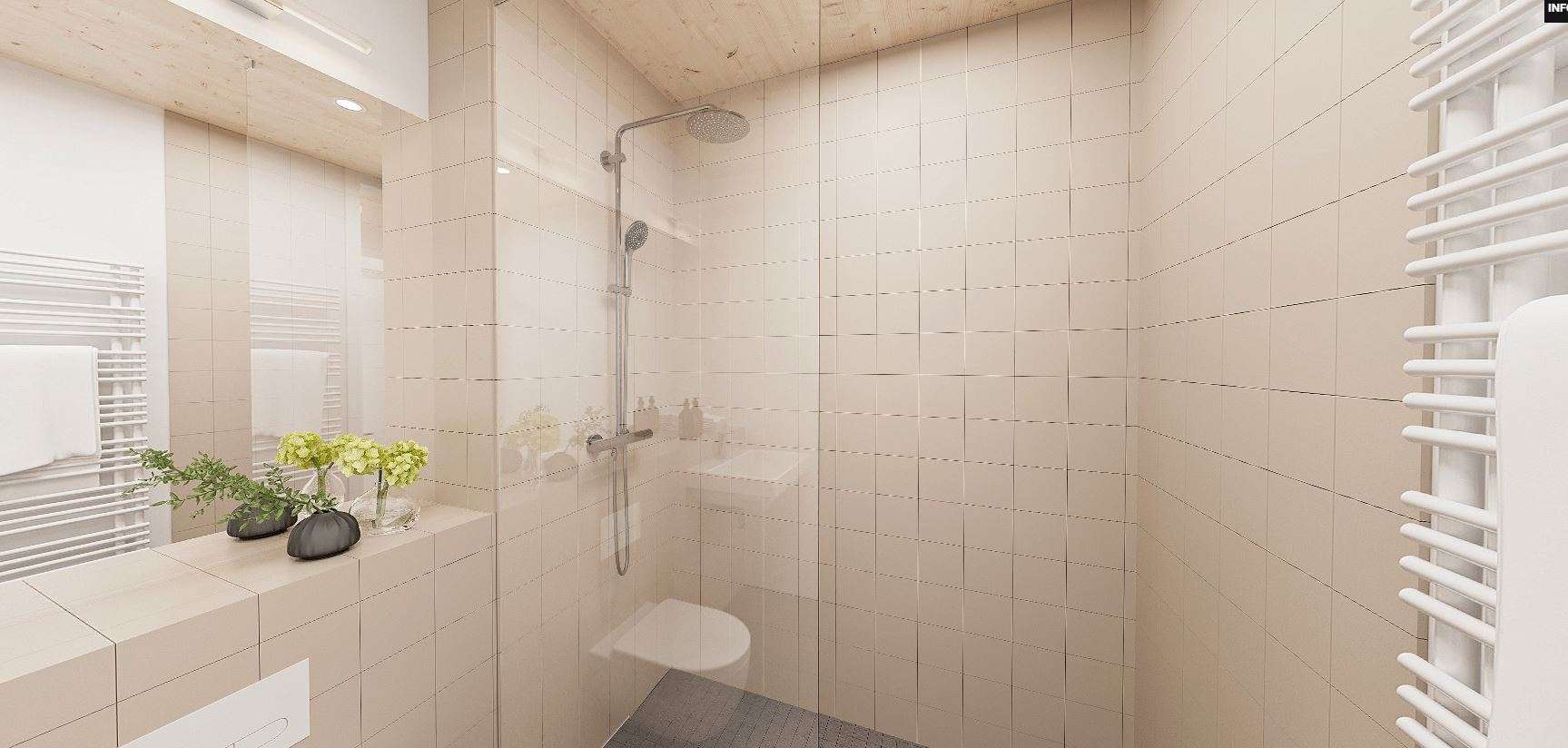 Badezimmer mit Dusche