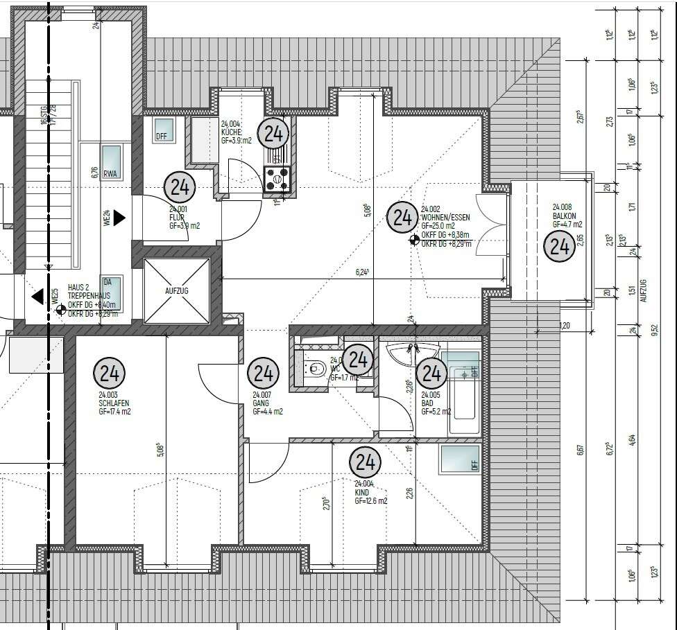 Grundriss WE 24
