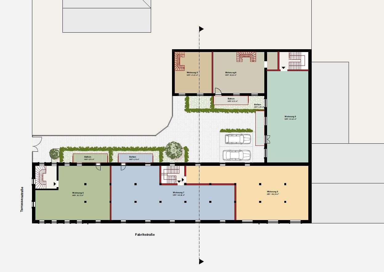 Planung 1 Obergeschoss