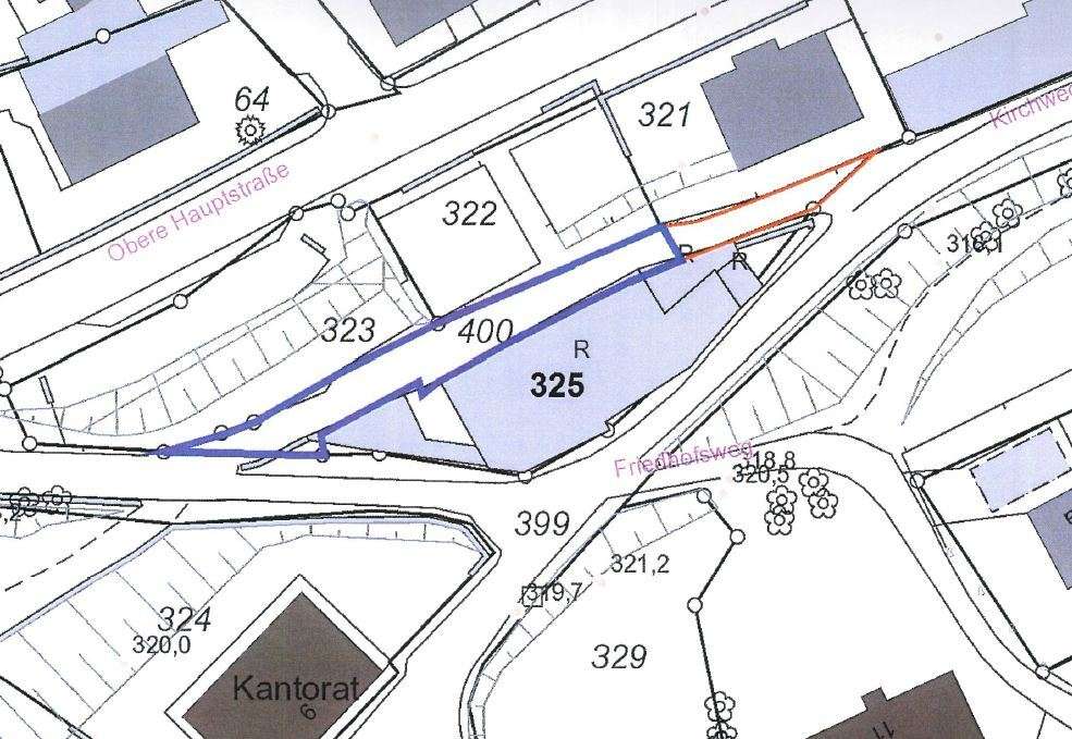Flurkarte Kirchweg 4 neu