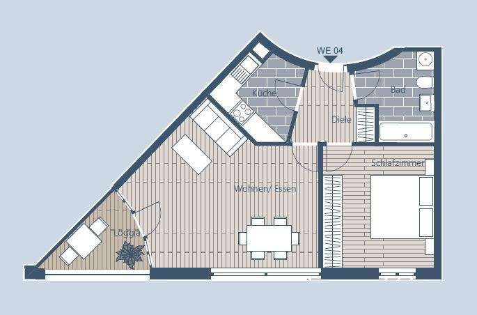 Grundriss WE 4