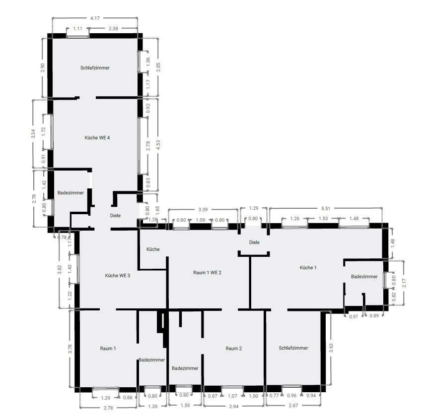 Grundriss Hinterhaus