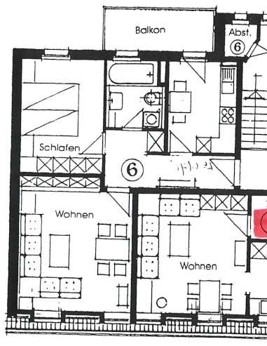Grundriss WE 6 