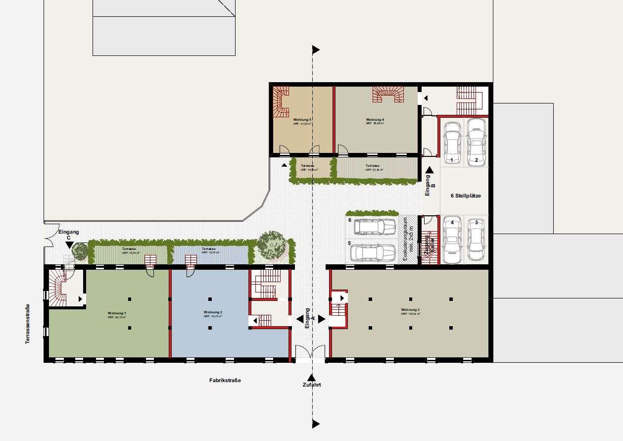 Planung Erdgeschoss