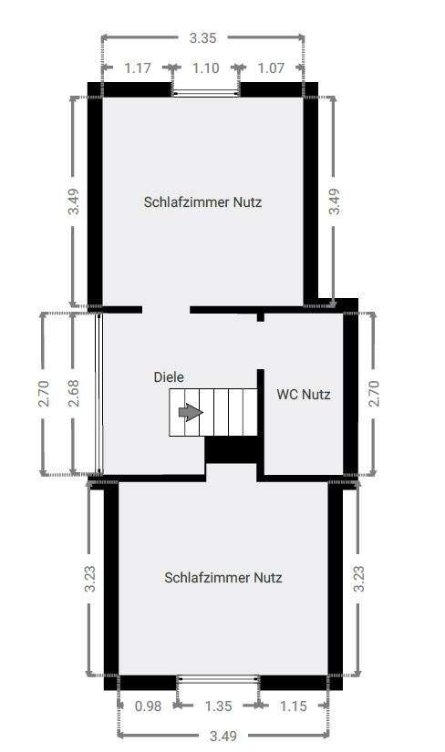 Grundriss DG Vorderhaus