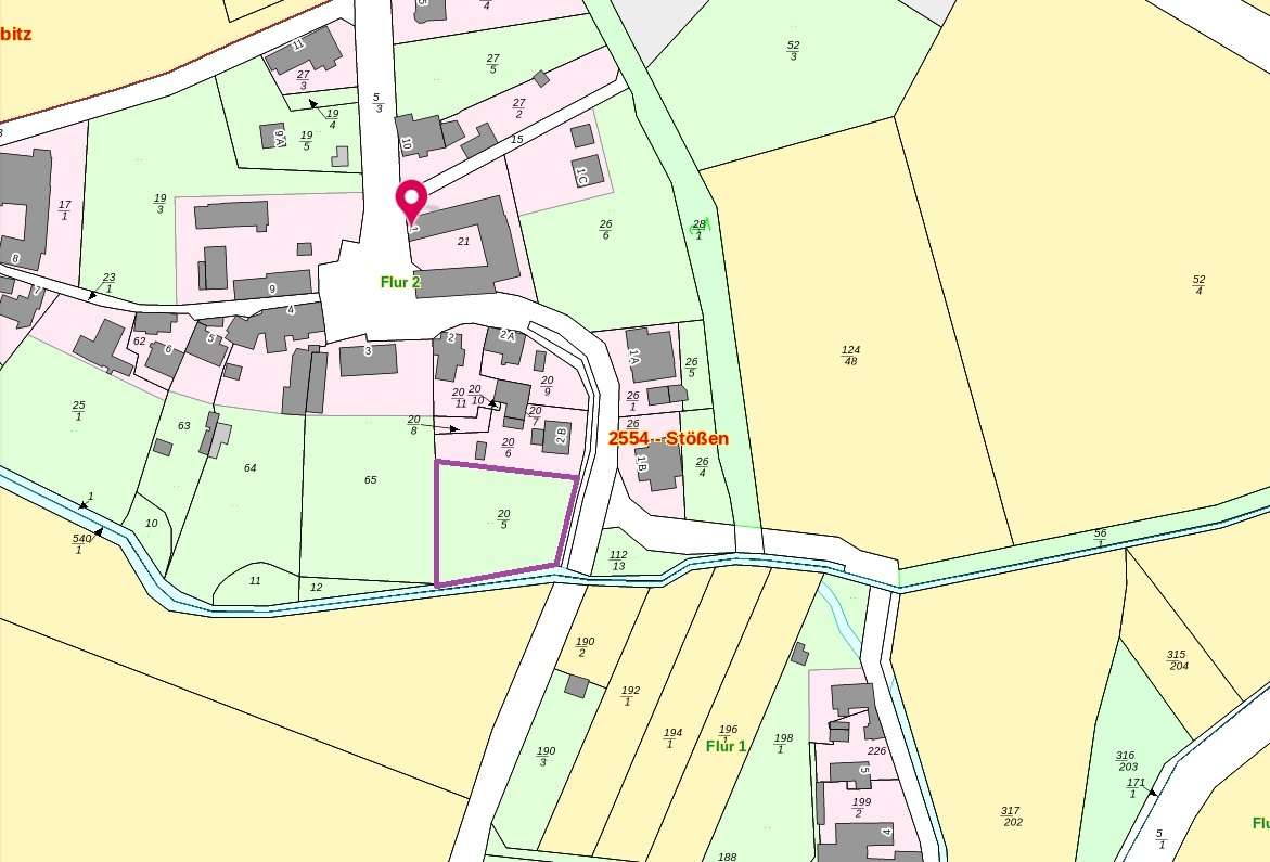 551530-lang3#Flurstück, Stößen (Stößen)