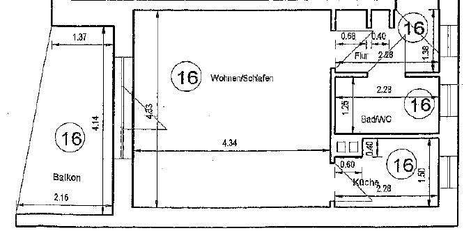 Grundriss WE16, Erfurt (Krämpfervorstadt)