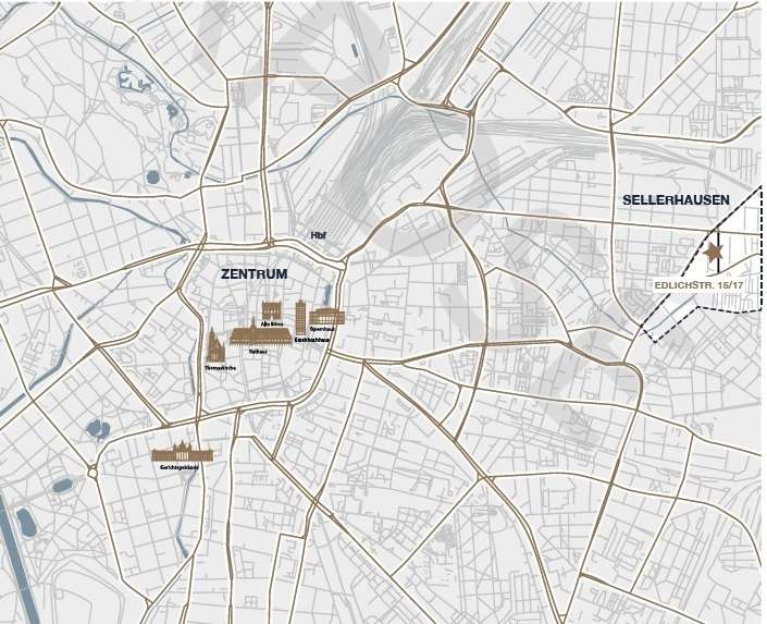 Lage in der Stadt, Leipzig (Sellerhausen-Stünz)