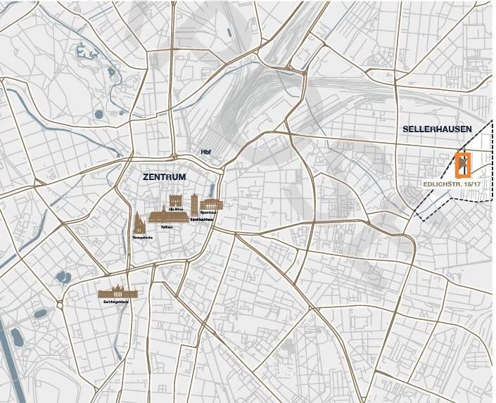 Lage in der Stadt, Leipzig (Sellerhausen-Stünz)