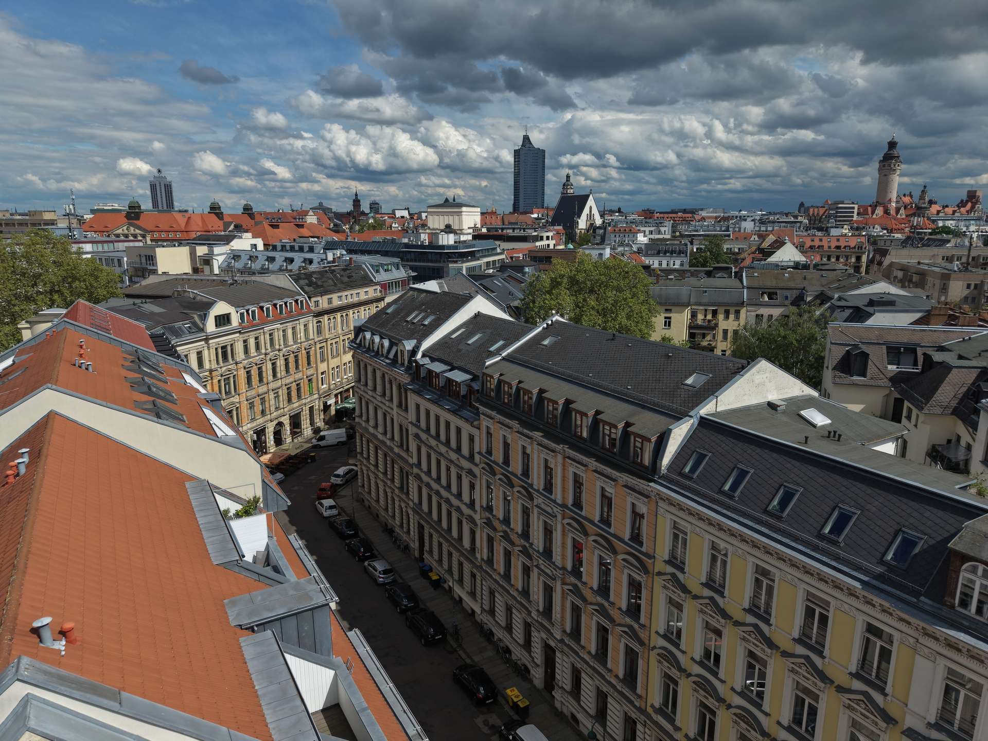 Blick zum Zentrum, Leipzig (Zentrum-West)