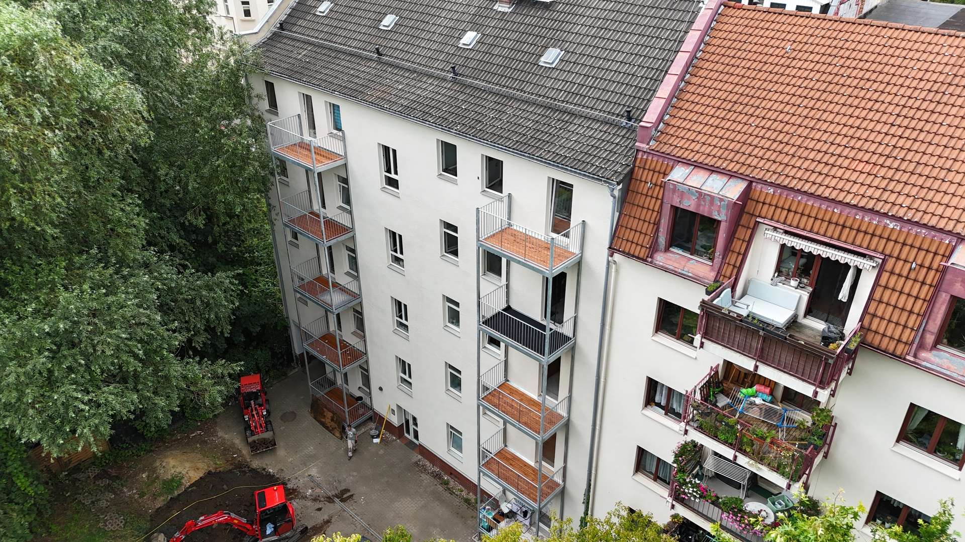 Hinteransicht Haus, Leipzig (Anger-Crottendorf)