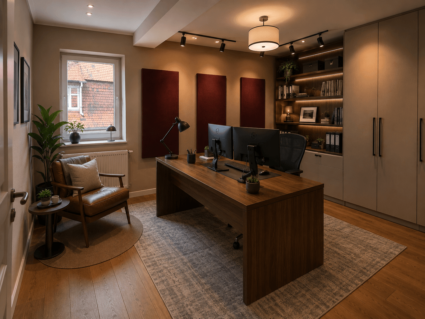 Visualisierung Arbeitszimmer, Leipzig (Holzhausen)