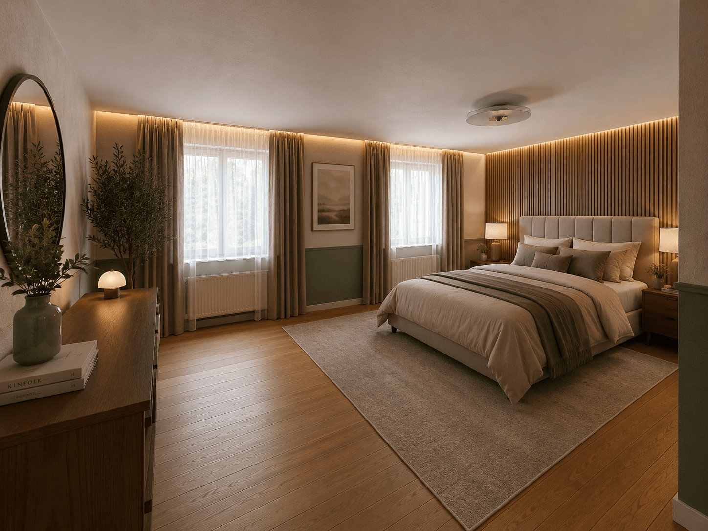 Visualisierung Schlafzimmer, Leipzig (Holzhausen)