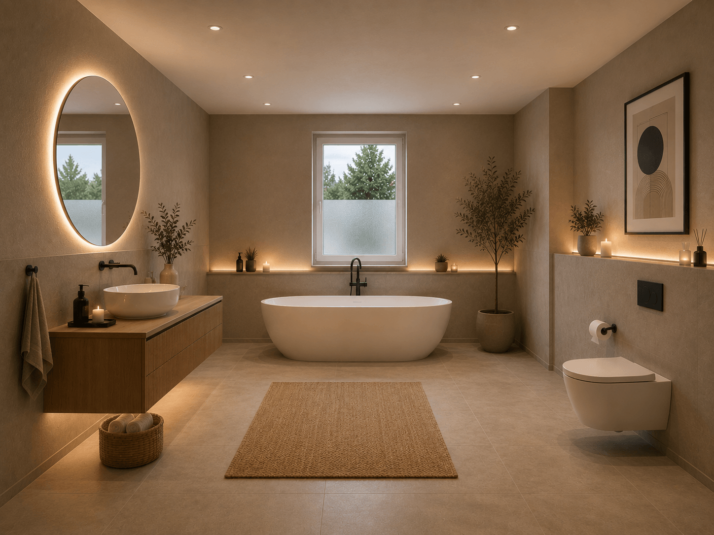 Visualisierung Badezimmer, Leipzig (Holzhausen)