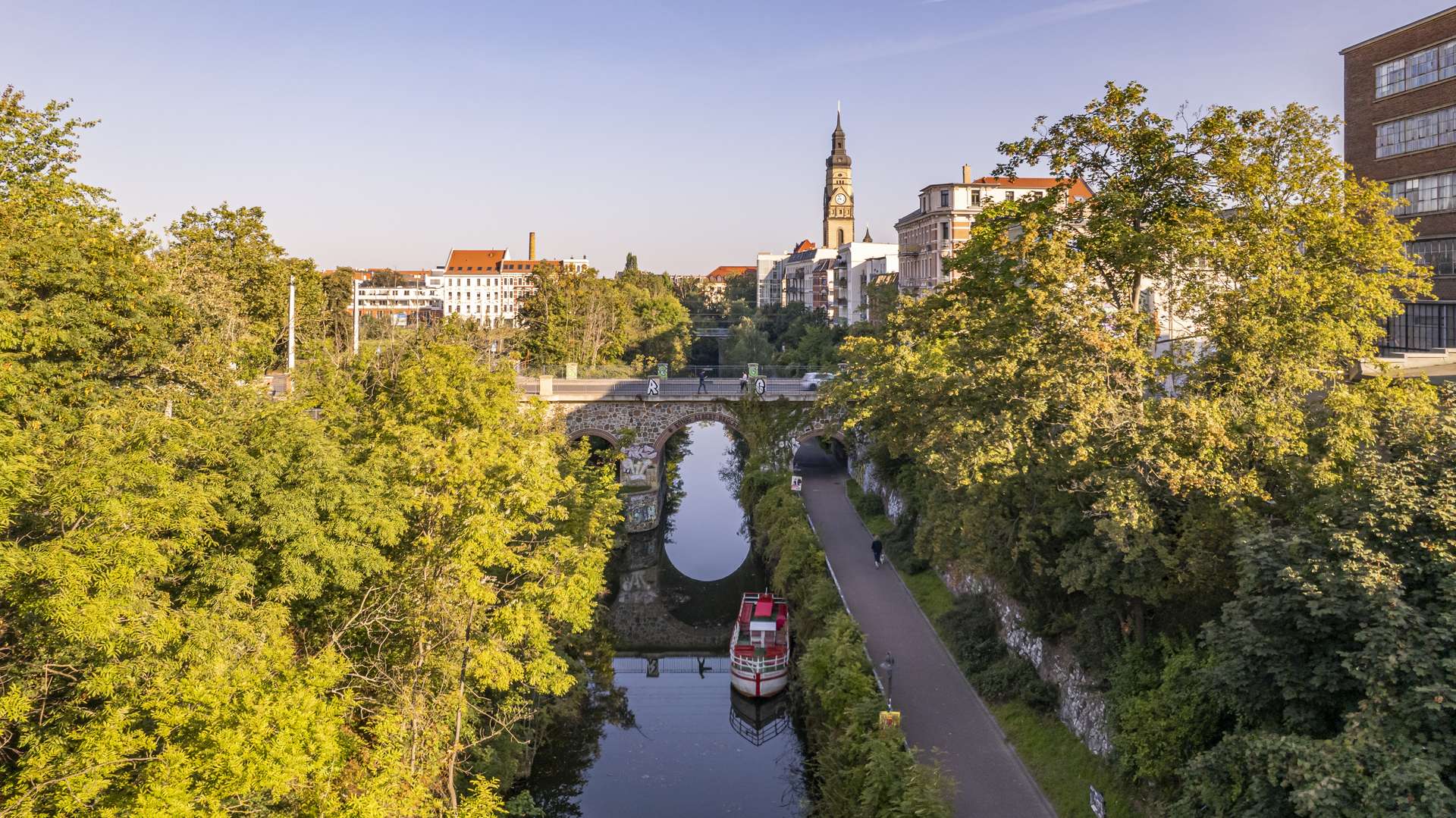 Umgebung König-Albert-Brücke, Leipzig (Lindenau)