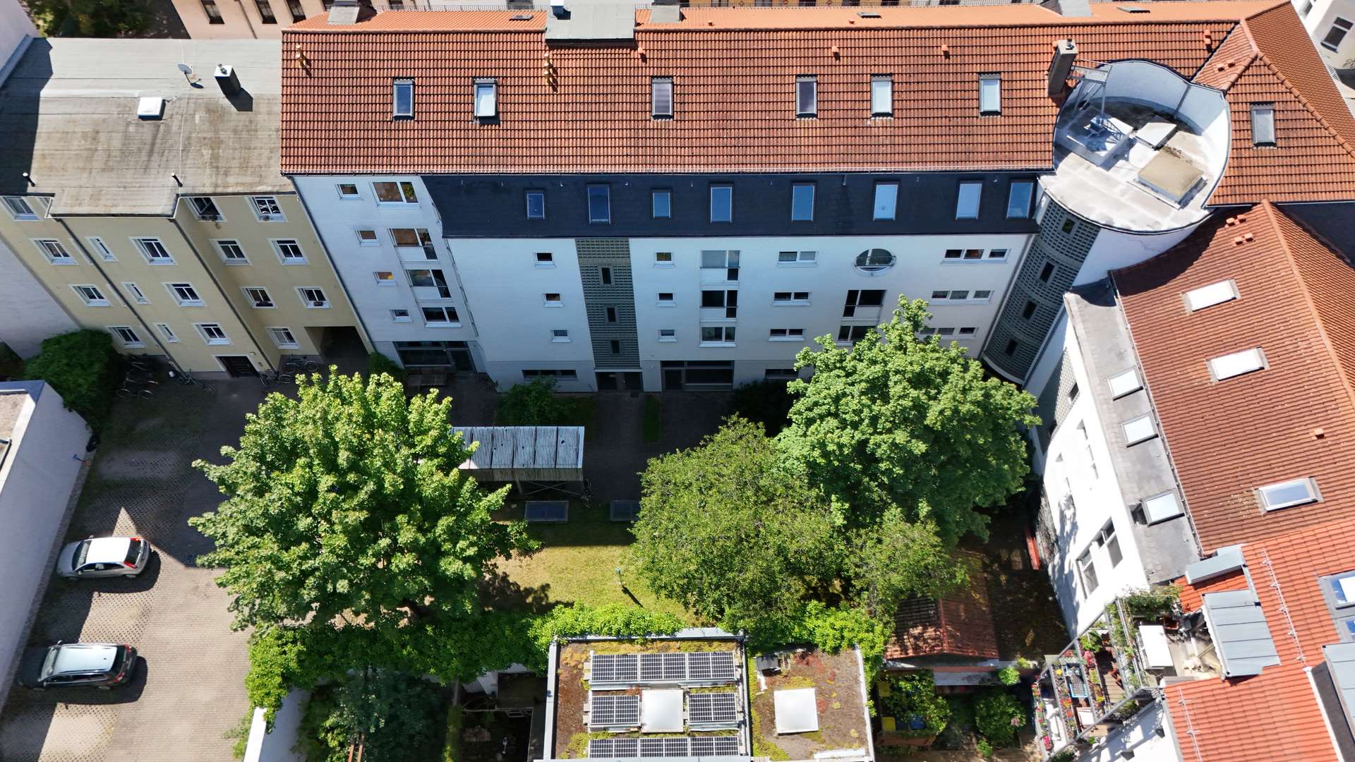 Vogelperspektive Hofansicht, Leipzig (Lindenau)